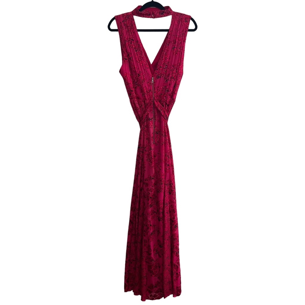 NEW NWT Alice + Olivia Aggie Maxi Dress Bright Pink Multi - Picture 8 of 15